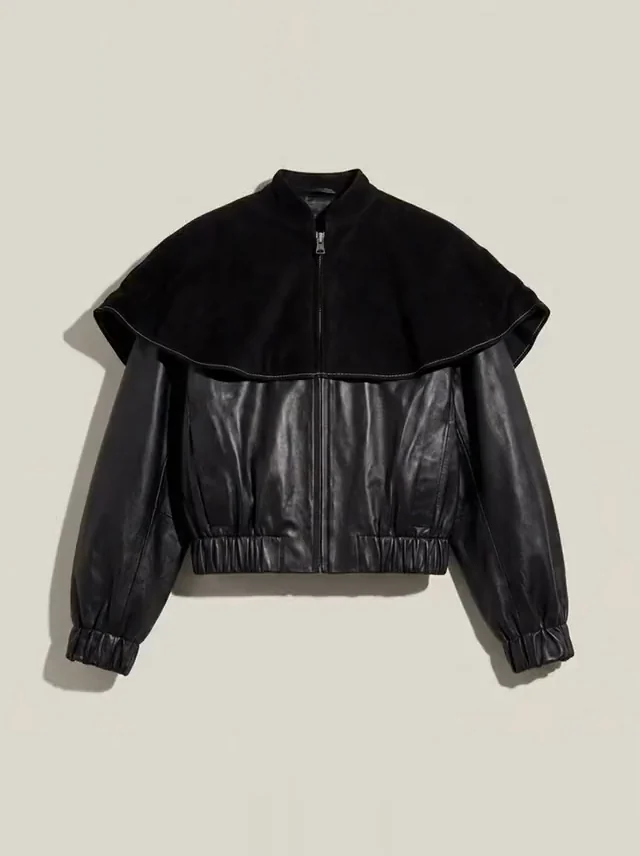 The same jacket as a clean packshot on a warm grey background